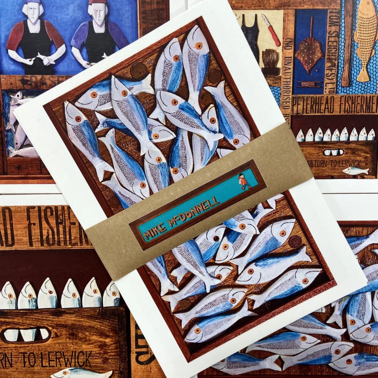 Mike McDonnell Postcard Set - Fishing