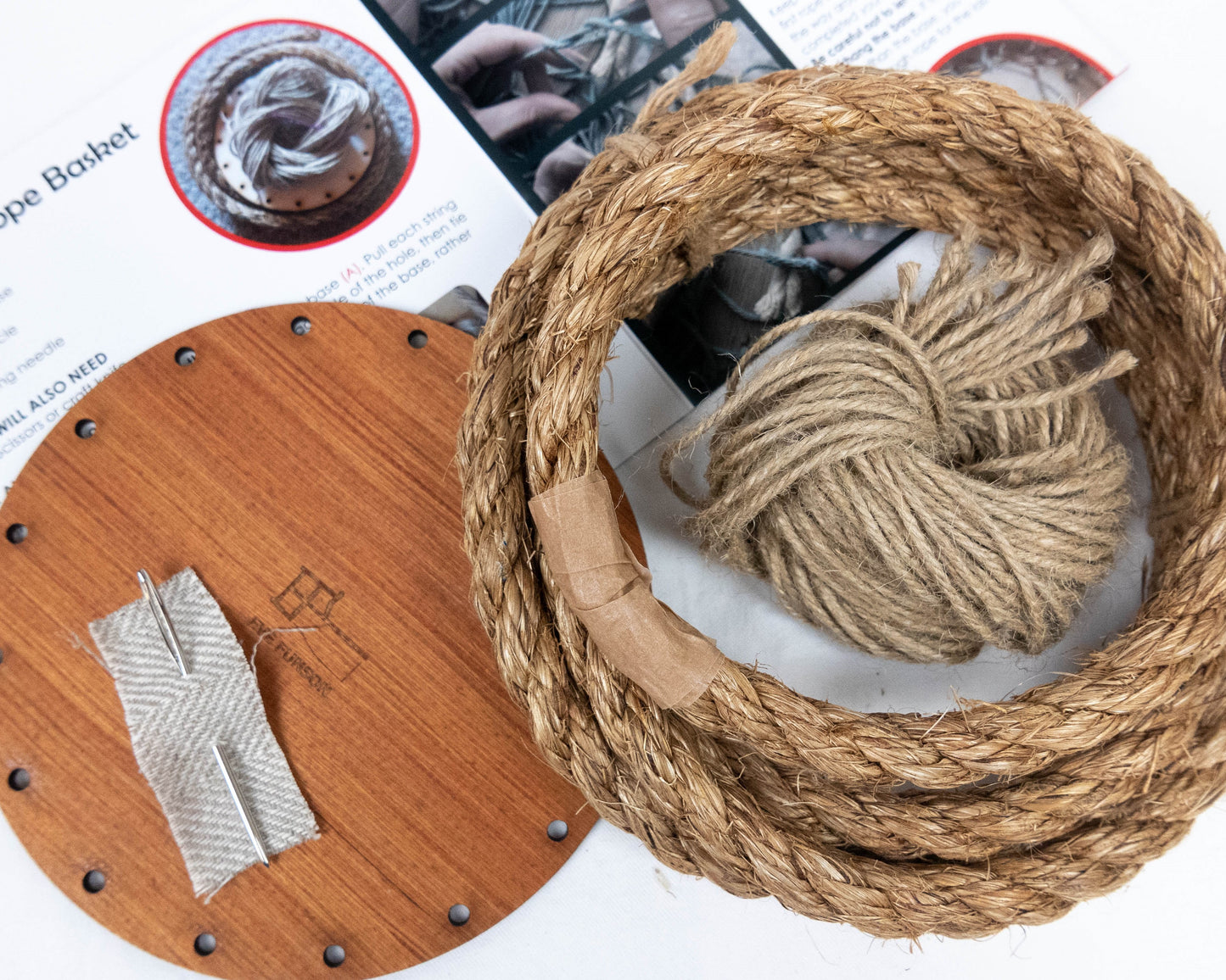 Fair Isle Knotted Basket Kit