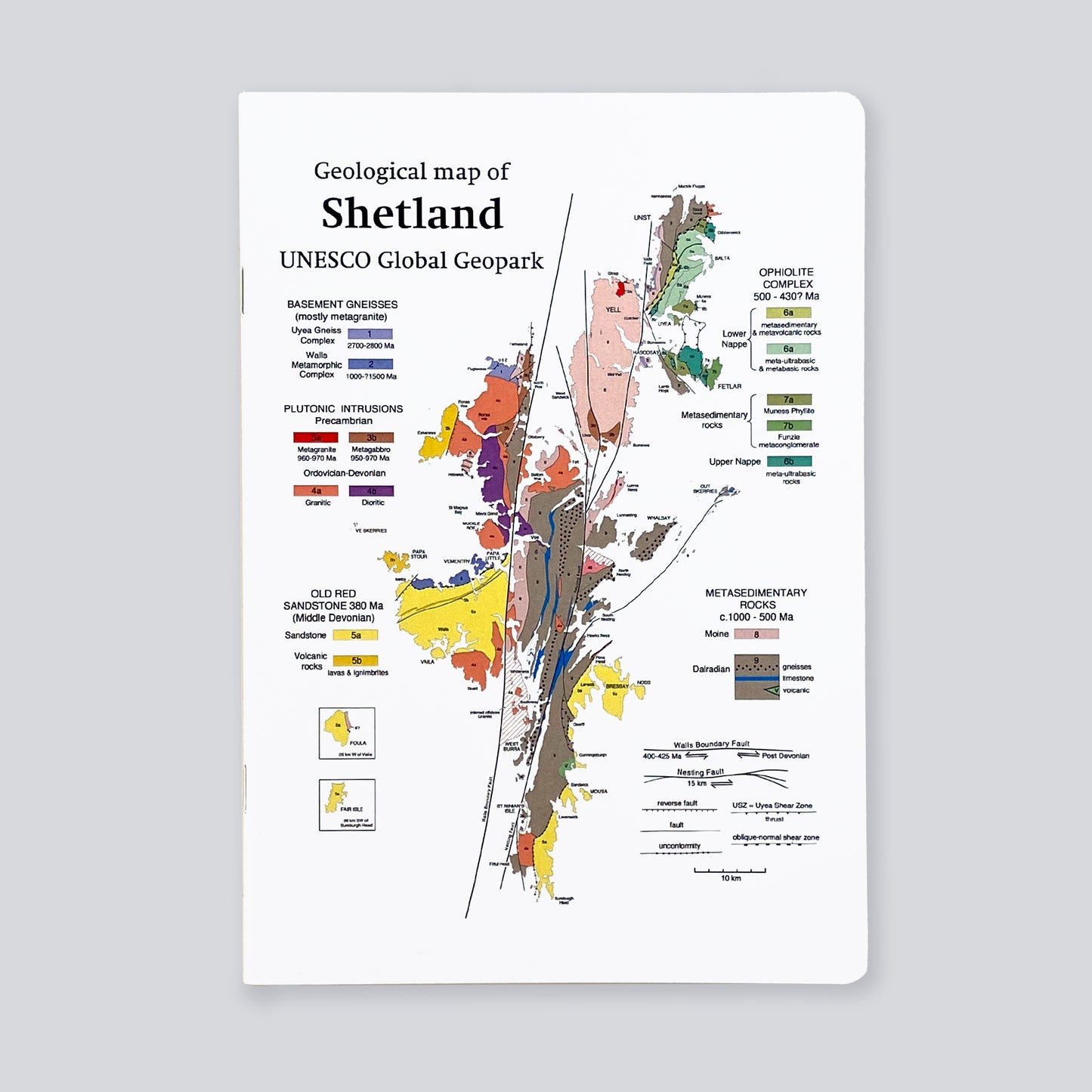 Geological Map of Shetland Notebook