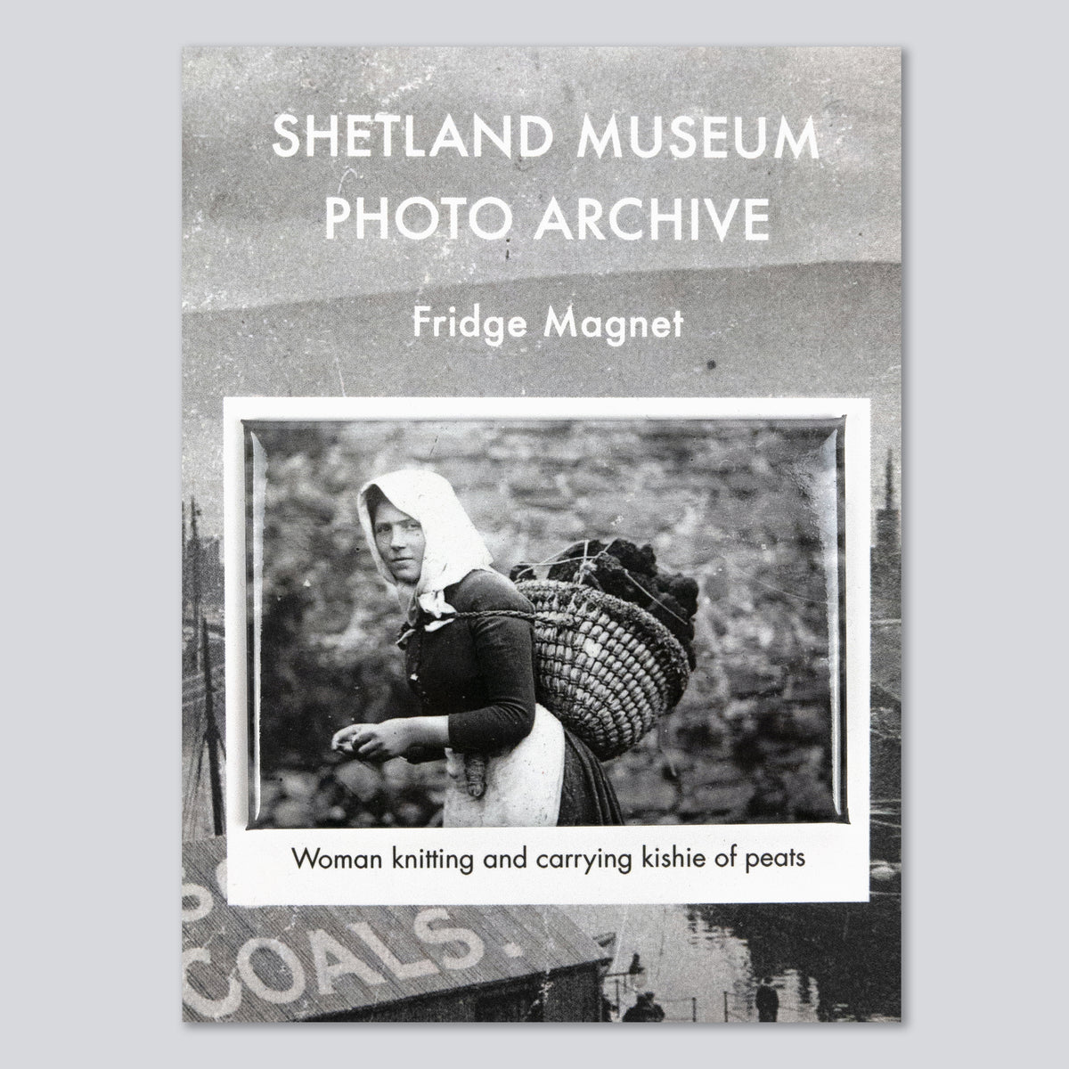 Woman with Kishie of Peats Magnet