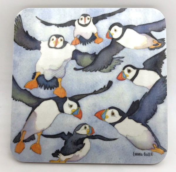 Flying Puffins Coaster