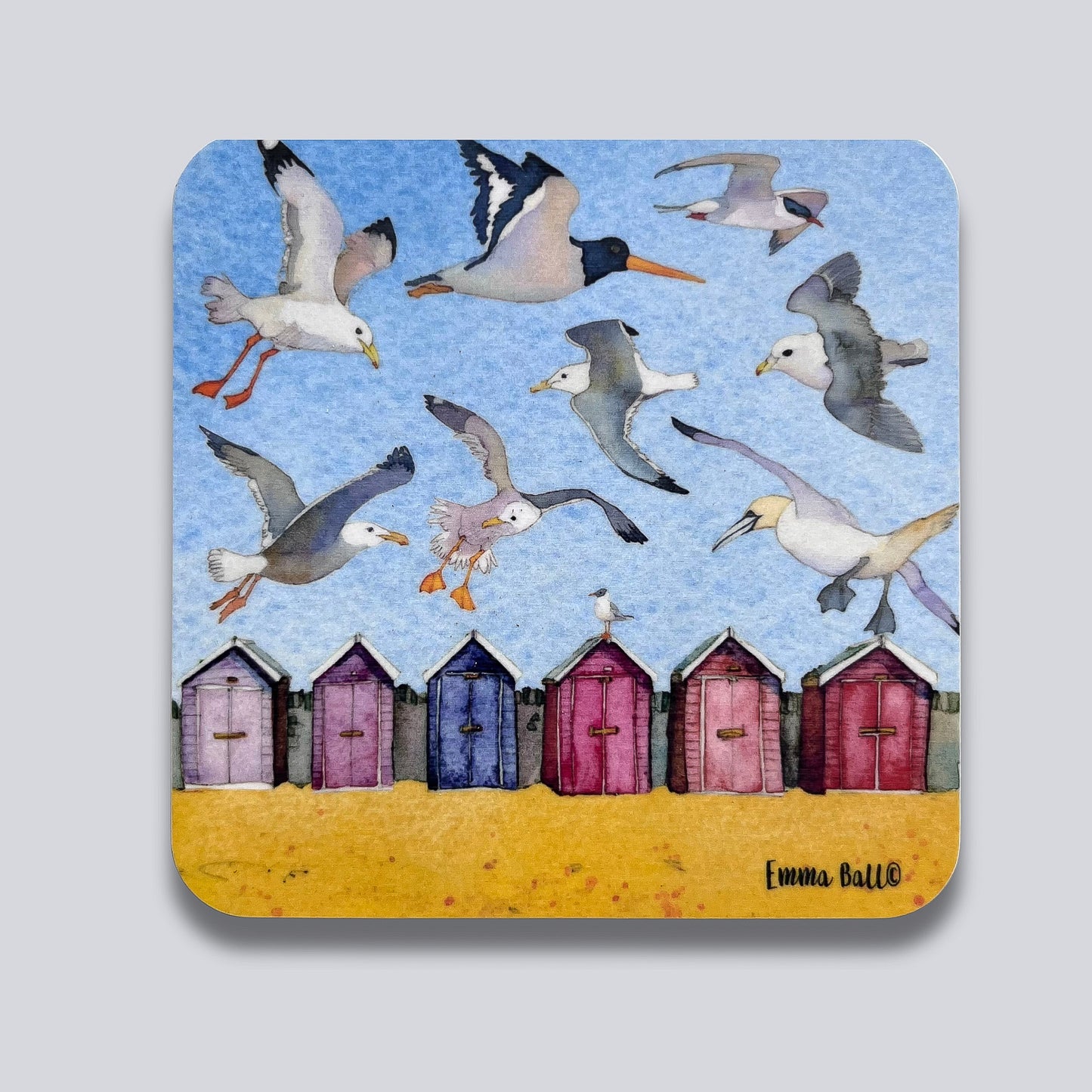 Beach Huts Coaster