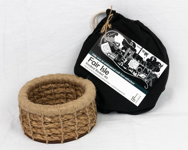 Fair Isle Knotted Basket Kit