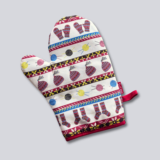 Fair Isle Oven Mitt