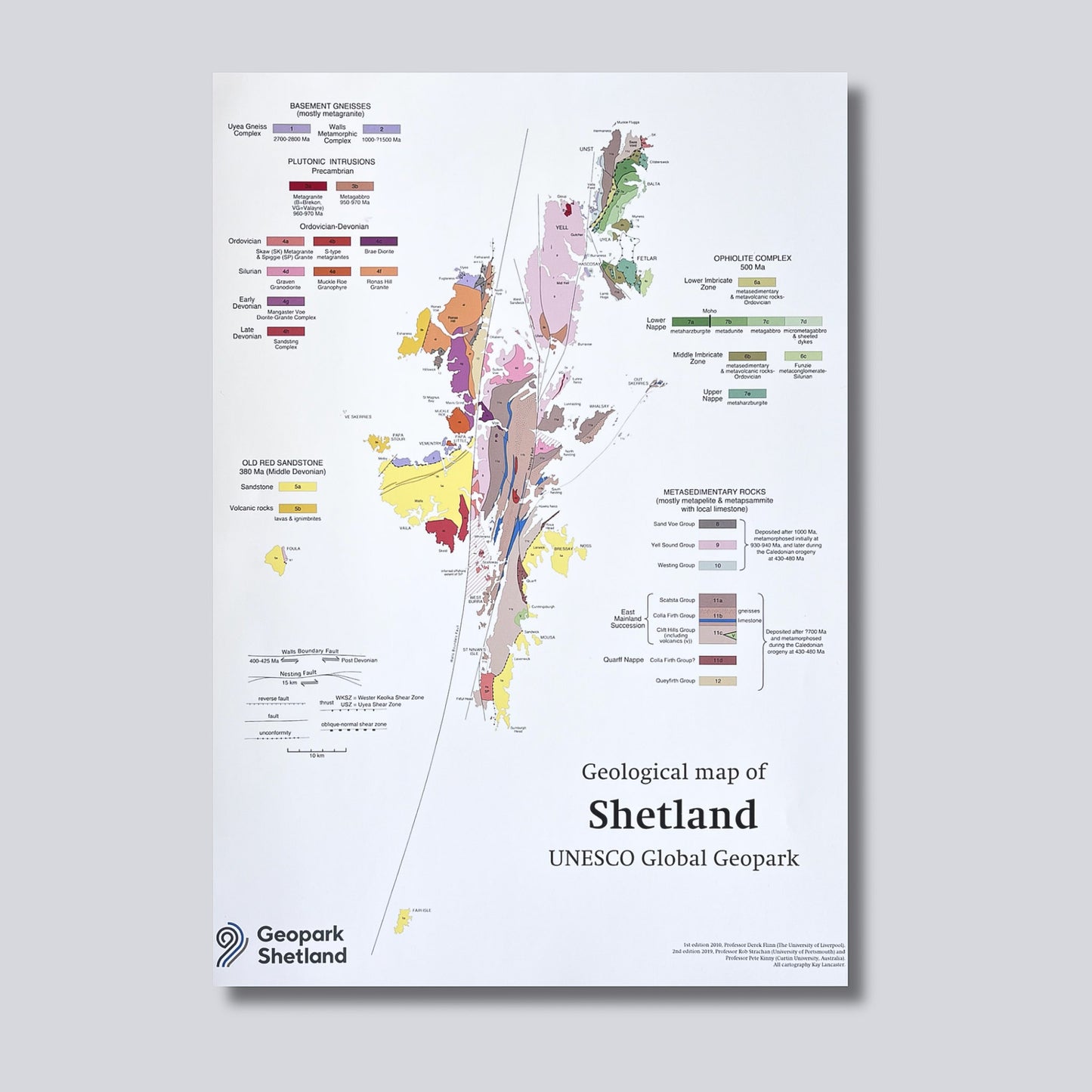 Geological Map of Shetland Poster