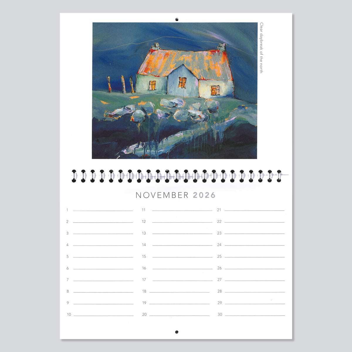 Helen E Acklam Calendar 2026