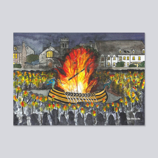 Up Helly Aa Greetings Card