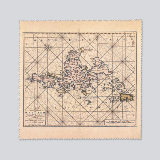 Shetland Map Lens Cloth