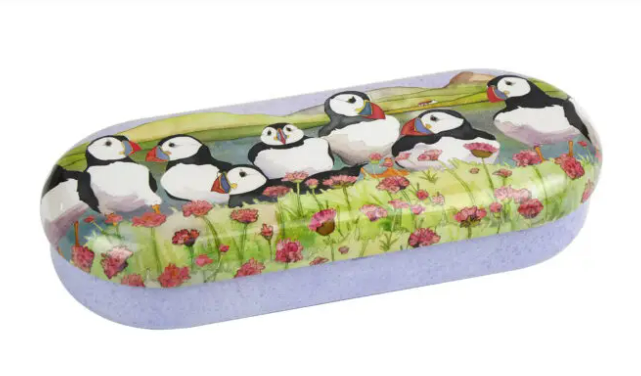 Sea Thrift Puffins Glasses Case