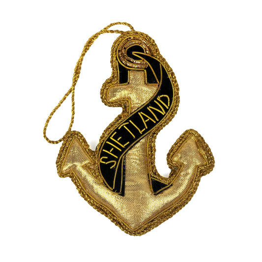 Shetland Anchor Hanging Decoration