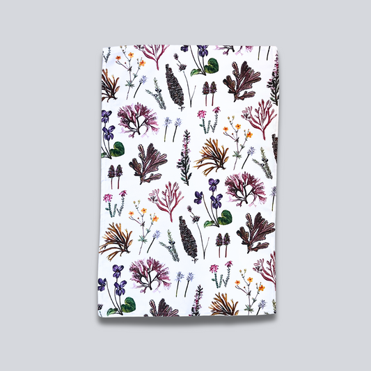 Tea Towel - Shetland Wild Flowers & Seaweeds - Pattern