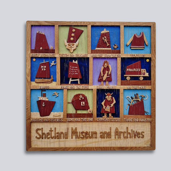 Wooden Postcard - Museum Entrance Plaque