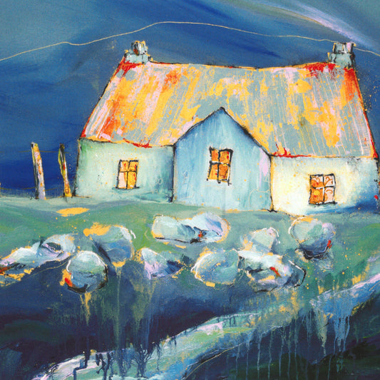 Clear daybreak of the North Greetings Card - Helen E Acklam