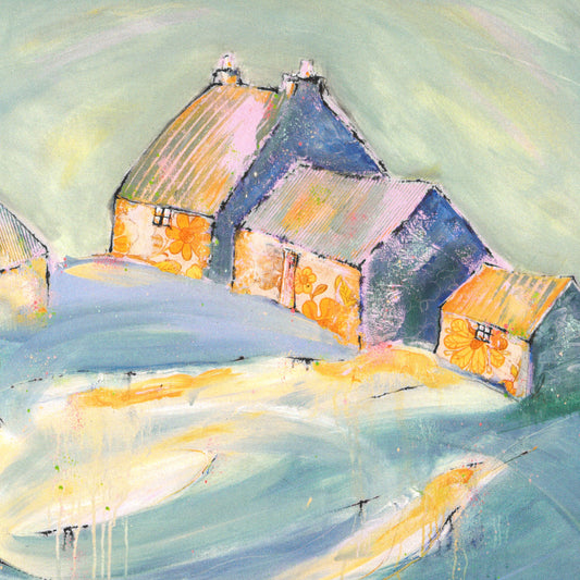 Safe in the houses of dream Greetings Card - Helen E Acklam