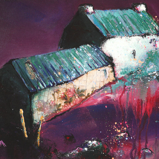 Silent was the house Greetings Card - Helen E Acklam