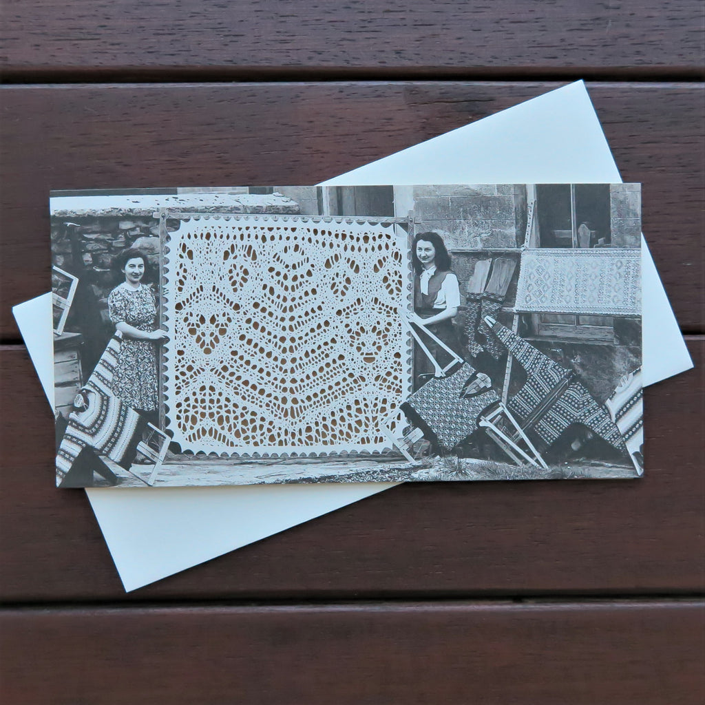 Lace Folded Card - Tree Design