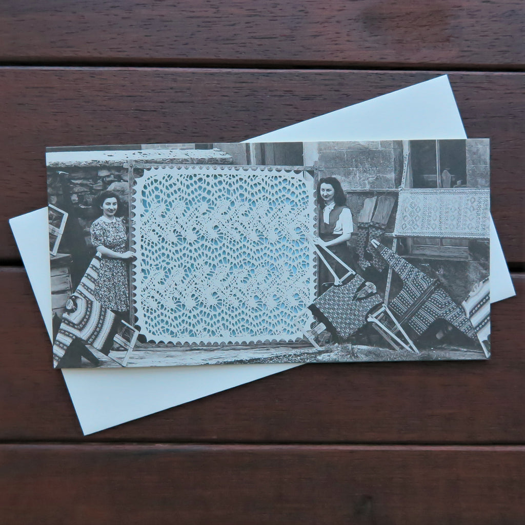 Lace Folded Card - Wave Design