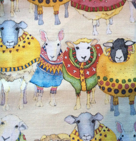 Sheep in Sweaters Tea Towel